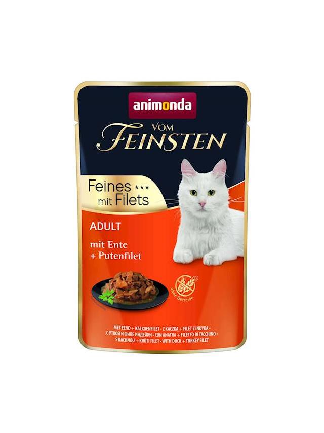 ANIMONDA Cat Vom Feinsten Adult Kaczka + filet z indyka saszetka 85g