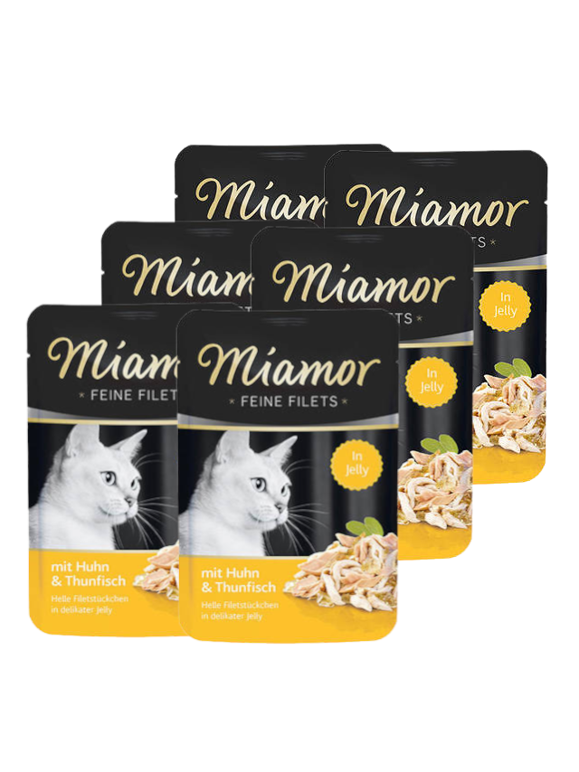 Miamor Feine Filets - mokra karma dla kota filety kurczaka z tuńczykiem 6x100g