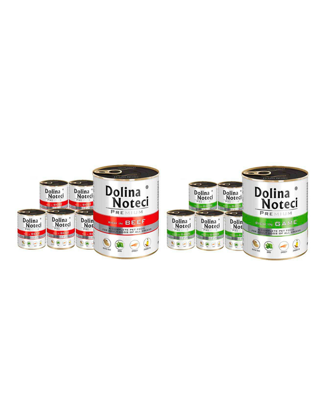 Dolina Noteci PREMIUM bogata w wołowinę i dziczyznę 24x800g