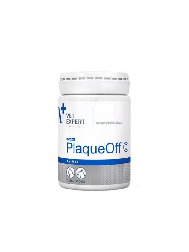VET EXPERT PLAQUEOFF® ANIMAL - preparat do pielęgnacji zębów dla psów i kotów 20g