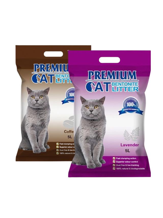 Premium Cat Żwirek Bentonitowy Zbrylający - Mix 2x5L
