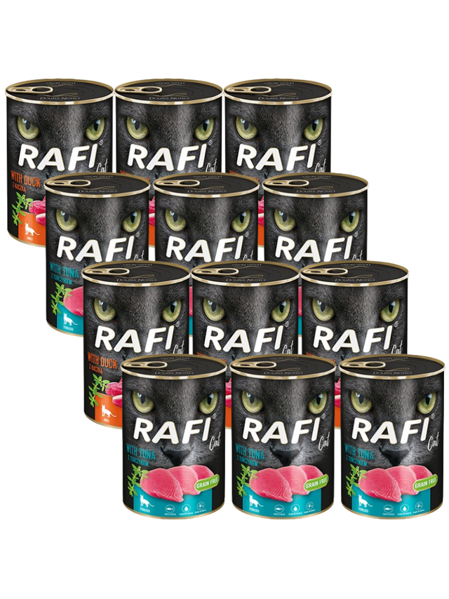 DOLINA NOTECI RAFI Cat Adult Mix smaków 12x400g