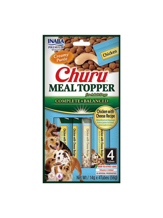 INABA  Dog Meal Topper Chicken With Cheese Recipe 4x14 (56g)