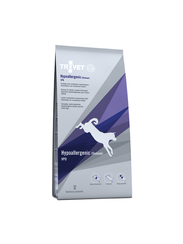 TROVET VPD Hypoallergenic - Rich in Venison (dla psa) 10kg Opakowanie uszkodzone (4601,5584,6935,6947,9404,9152) !!!!