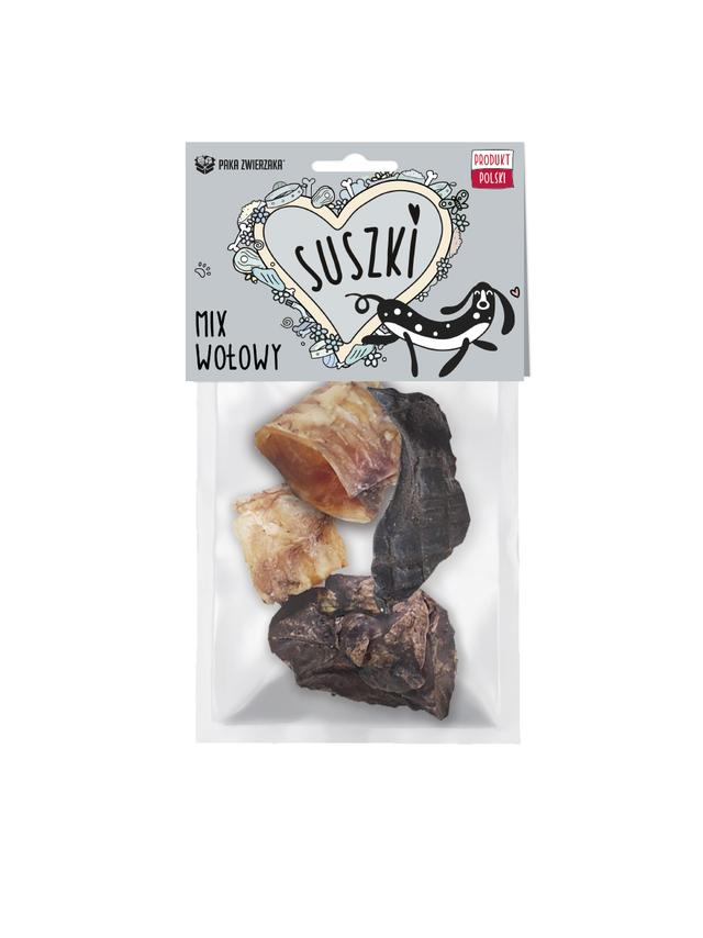 Paka Zwierzaka Suszki Mix Wołowy 100g