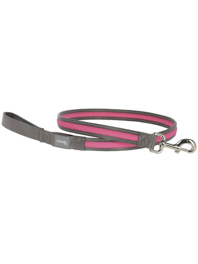 KERBL Smycz podświetlana Light & Reflex, 120 cm x 25 mm, różowa