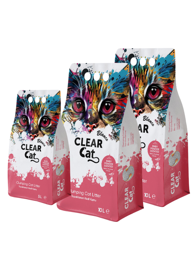 Clear Cat Blanco Baby Powder żwirek bentonitowy 25l