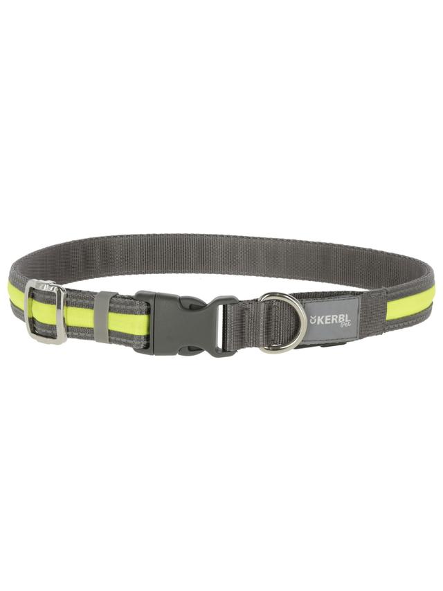 KERBL Obroża podświetlana Light & Reflex, 45 - 65 cm x 25 mm, żółta