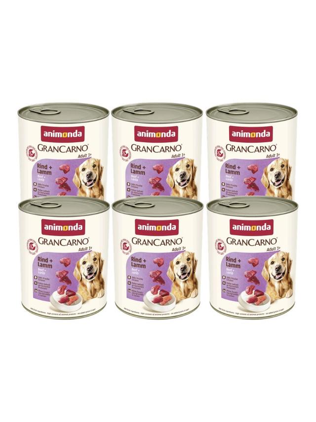 ANIMONDA GranCarno Adult Dog smak: Wołowina + jagnięcina 6 x 800g