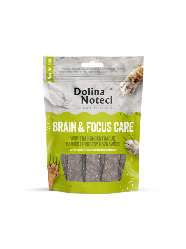 DOLINA NOTECI Smart Chews Brain & Focus Care przysmaki dla psa 100g