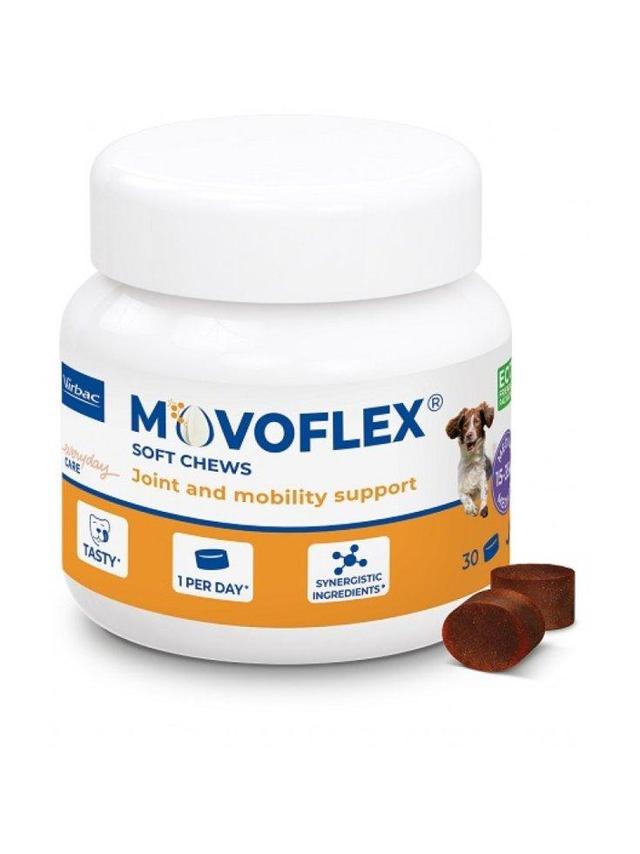 VIRBAC Movoflex M Miękkie Krokiety na Stawy dla psów od 15 do 35kg -30 krokietów