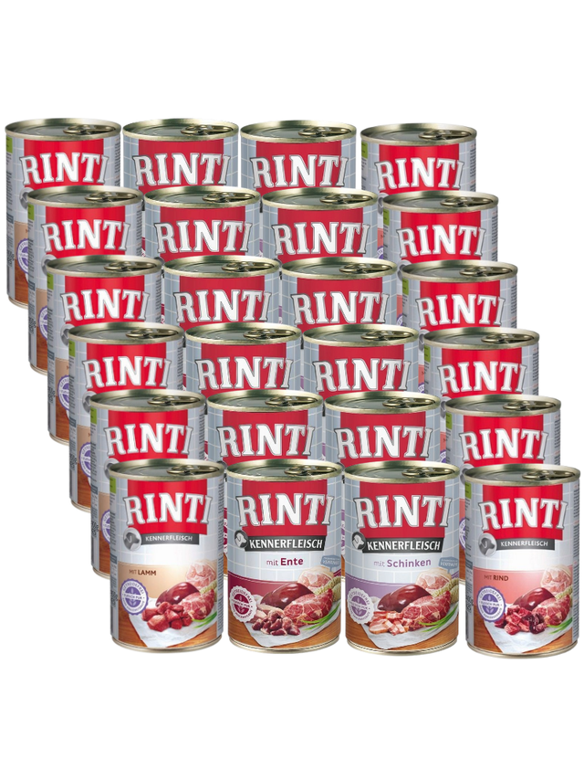 Rinti Kennerfleisch karma mokra dla psa Mix Smaków 24x400g