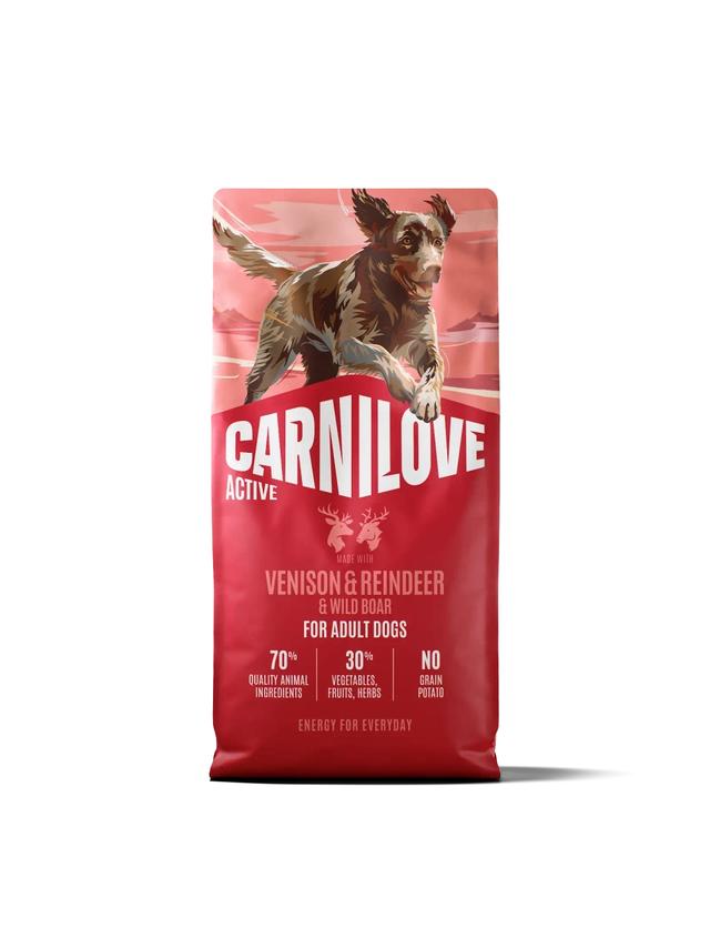 CARNILOVE Active Dog Venison & Reindeer & Wild Boar for Adult 12kg