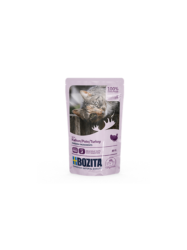 BOZITA Kawałki w sosie z indykiem (saszetka) 85g