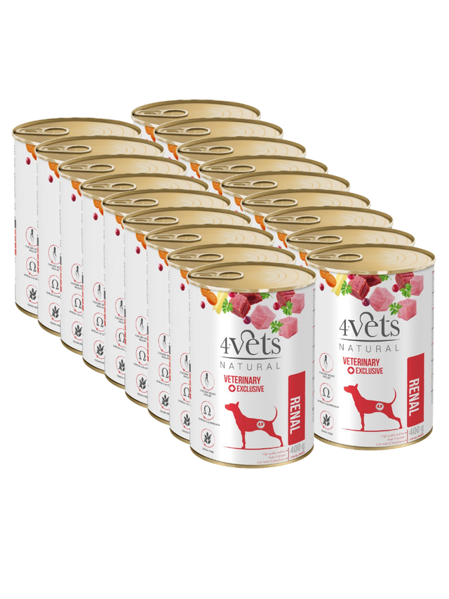 4Vets dla psów Renal 18x400g
