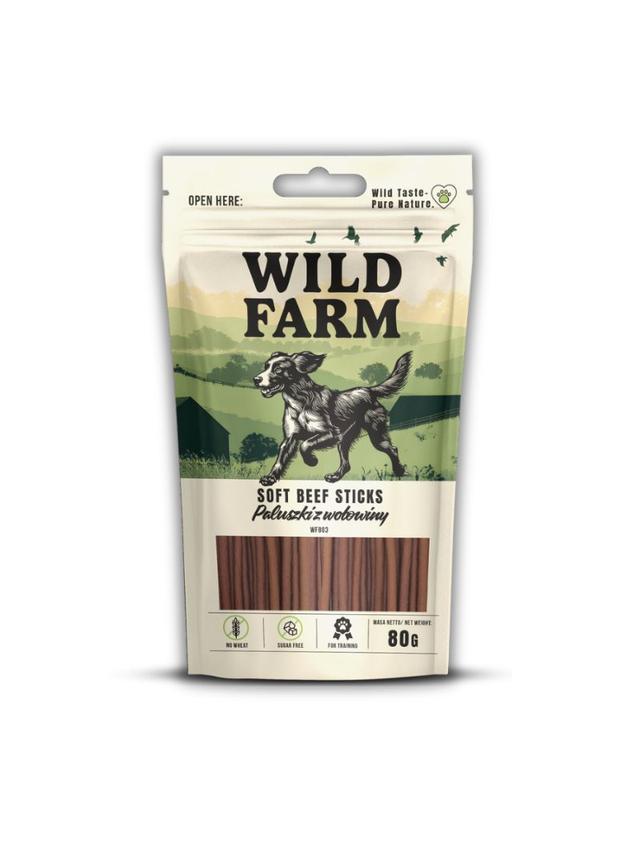 WILD FARM paluszki z wołowiny 80g przysmak dla psa