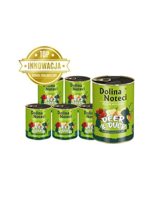 DOLINA NOTECI PREMIUM SUPERFOOD jeleń i kaczka 6x400g