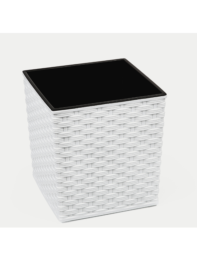 Donica JUKA 250x250 rattan - biały