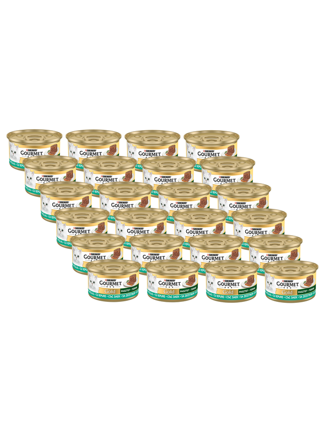 Purina Gourmet Gold pasztet z królikiem 24x85g
