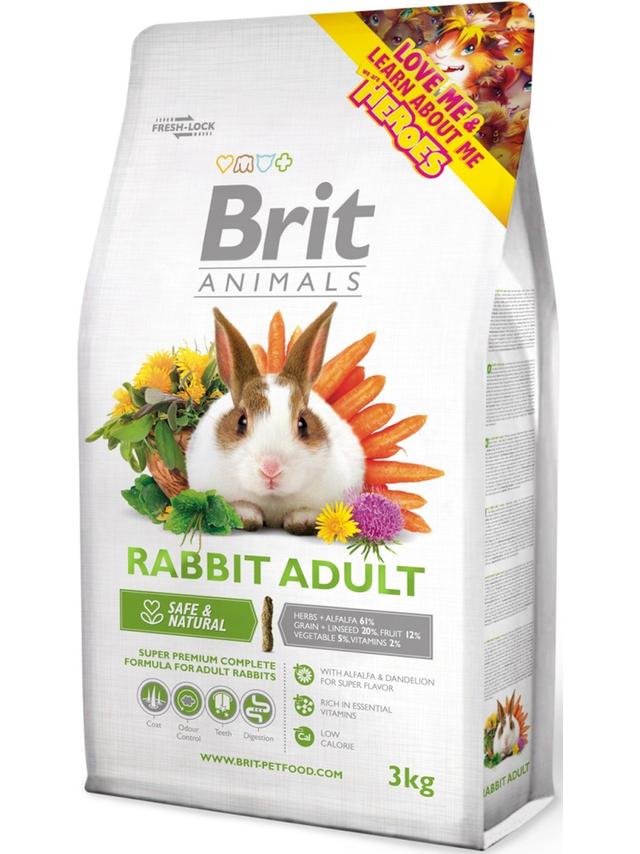 BRIT Animals Rabbit Adult Complete 3kg dla królika