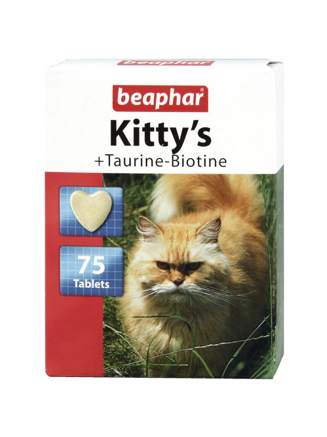 Beaphar KITTY'S + TAURINE-BIOTINE 75TAB - tabletki witaminowe dla kotów