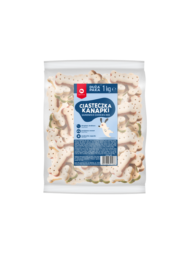 MACED Ciastka Kanapka Kostka Mix 1kg