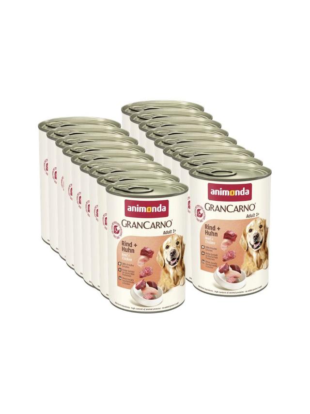 ANIMONDA GranCarno Adult Dog smak: Wołowina + kurczak 18x400g