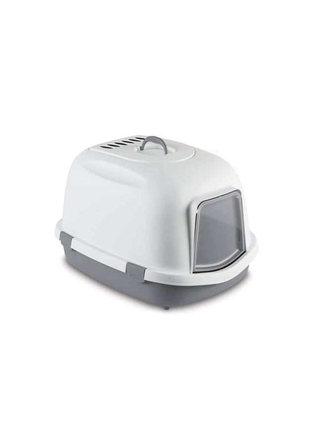 Stefanplast Kuweta Super Queen XXL z filtrem, biało-szary, 71 x 55 x 46,5 cm,