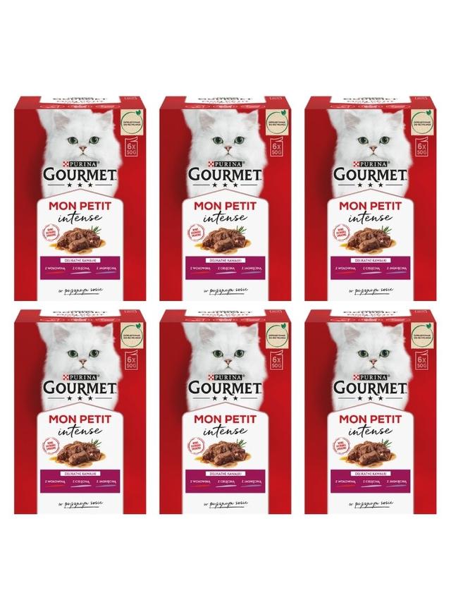 GOURMET mon Petit Pokarm dla kotów - MIX Mięsny 36x50g