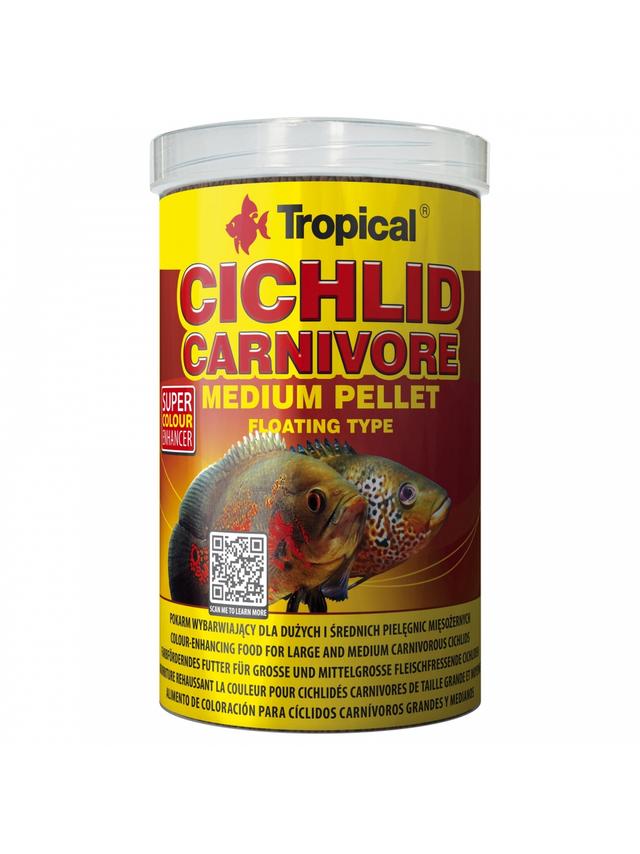 CICHLID CARNIVORE MEDIUM PELLET 500ML/180G