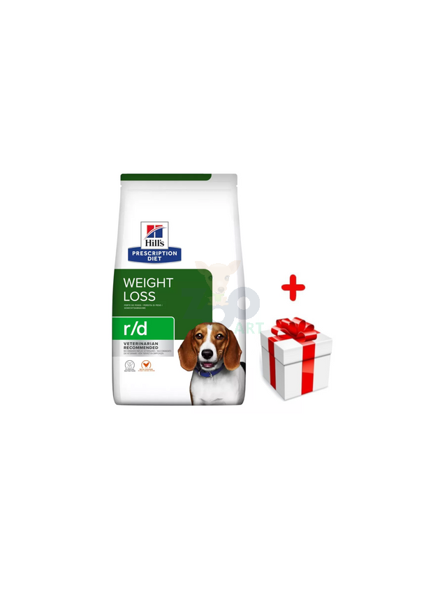 HILL'S PD Prescription Diet Canine r/d 10kg  + niespodzianka dla psa GRATIS!