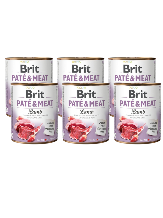 BRIT PATE & MEAT LAMB 6x800g