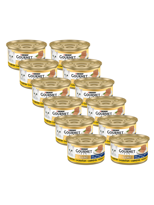 Purina Gourmet Gold mus z kurczakiem 12x85g