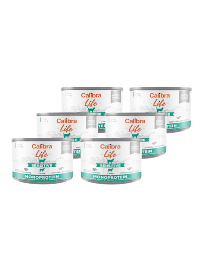 CALIBRA Cat Life Sensitive Lamb 6x200g