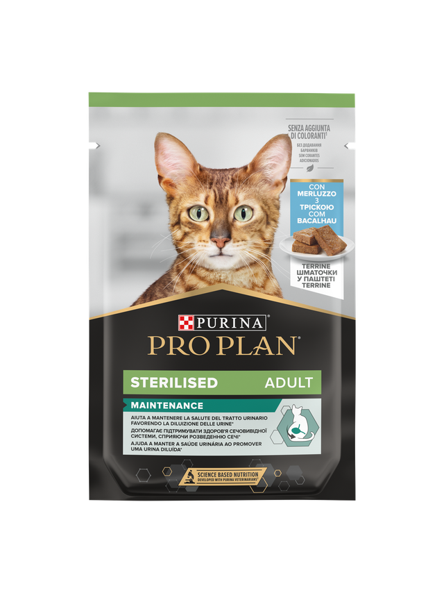 Purina Pro Plan Sterilised z dorszem dla kota 75g