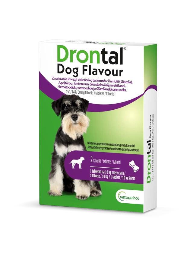 VETOQUINOL Drontal - Dog Flavour Tabletki Dla Psów 2tabl. (kostki)