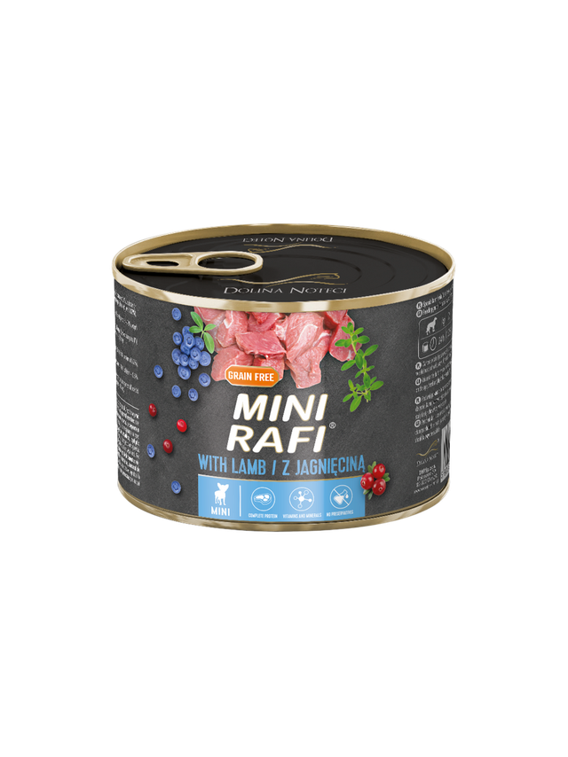 DOLINA NOTECI Mini Rafi z jagnięciną 185g