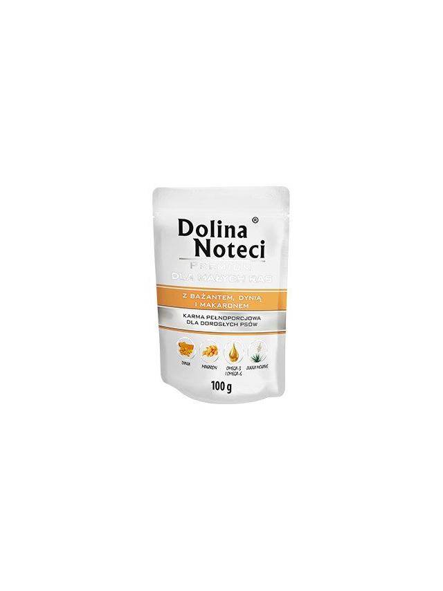 Dolina Noteci PREMIUM dla psów małych ras z bażantem dynią i makaronem 100g