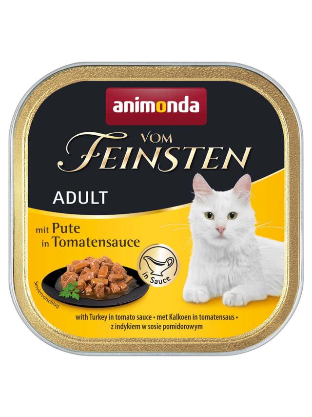 ANIMONDA Cat Vom Feinsten adult NoGrain Indyk w sosie pomidorowym 100g