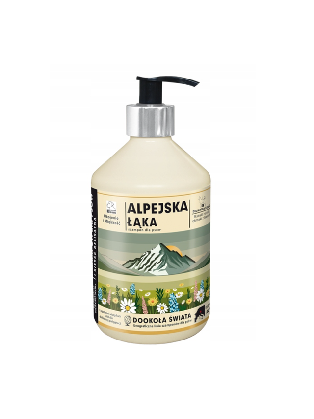 Szampon Super Beno Dookoła świata ALPEJSKA ŁĄKA DELIKATNA SIERŚC 400 ml