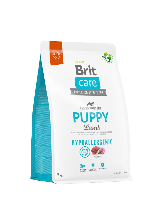BRIT CARE Hypoallergenic Puppy Lamb 3kg