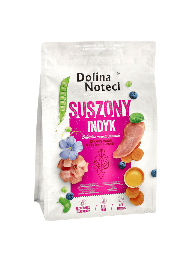 DOLINA NOTECI Premium Indyk- karma suszona dla psa 3kg