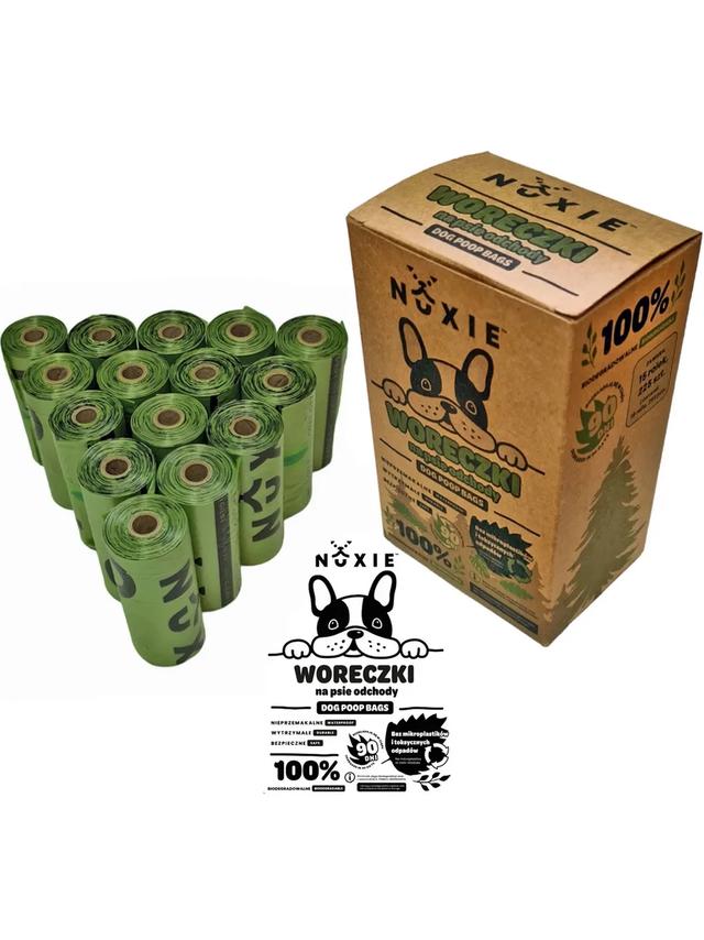 NUXIE® Woreczki na psie odchody biodegradowalne bio pudełko 225szt.
