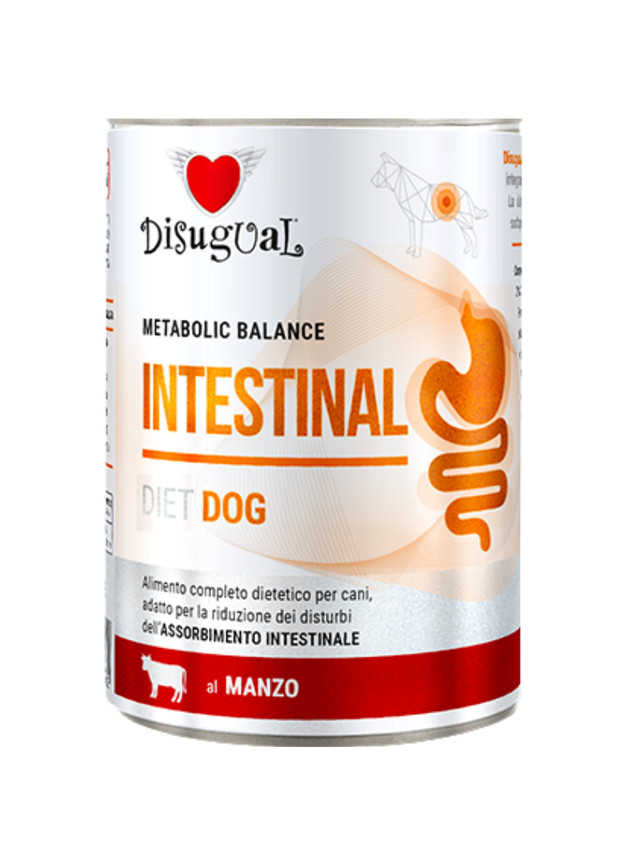 Disugual Karma mokra dla psa Weterynaryjna INTESTINAL Wołowina (dorosły) 400g