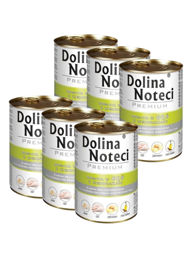 Dolina Noteci Premium Gęś z ziemniakami 6x400g