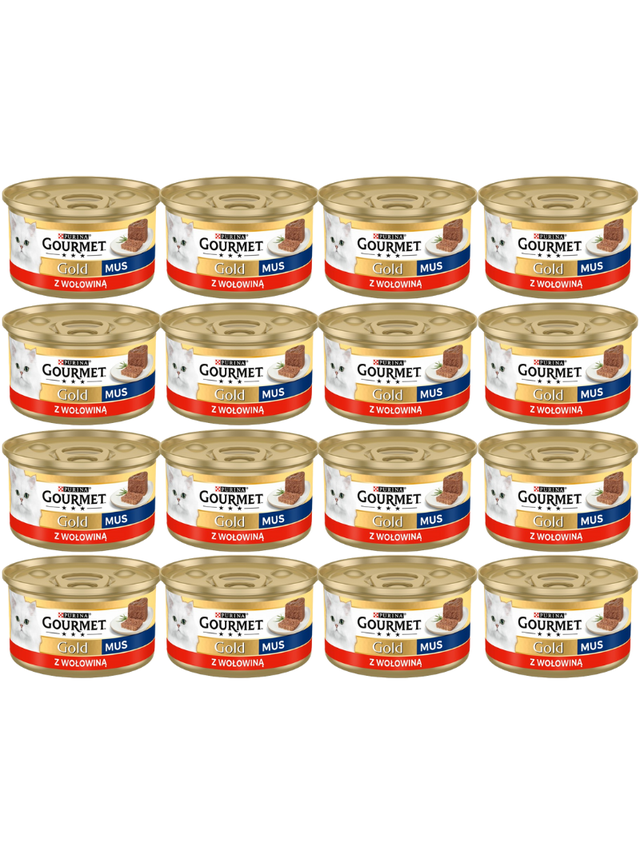 Purina Gourmet Gold mus z wołowiną 48x85g