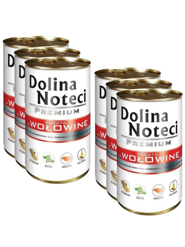 Dolina Noteci PREMIUM bogata w wołowinę 6 x 400g