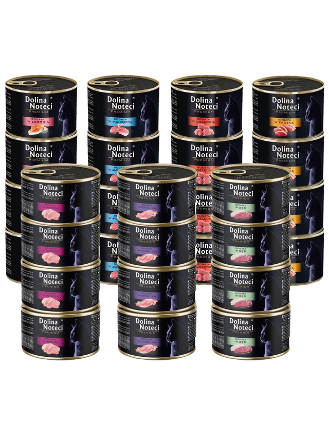 Dolina Noteci Premium  dla kota MIX SMAKÓW 28x185g