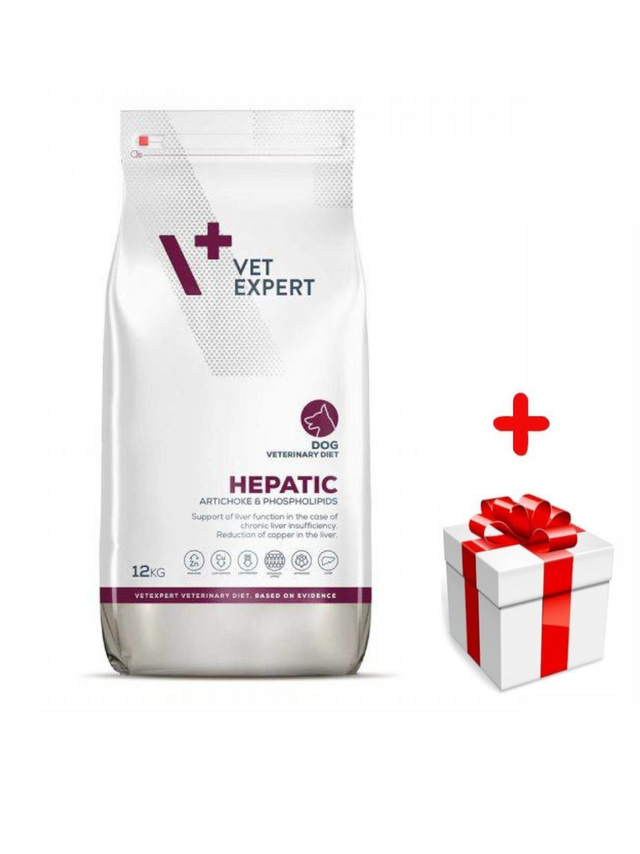 VETEXPERT Hepatic Dog 12kg + niespodzianka dla psa GRATIS!