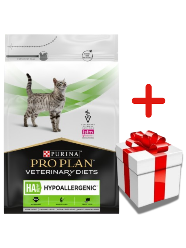 PRO PLAN Veterinary Diets HA St/Ox Hypoallergenic Karma sucha dla kota 3,5kg + NIESPODZIANKA DLA KOTA GRATIS!!